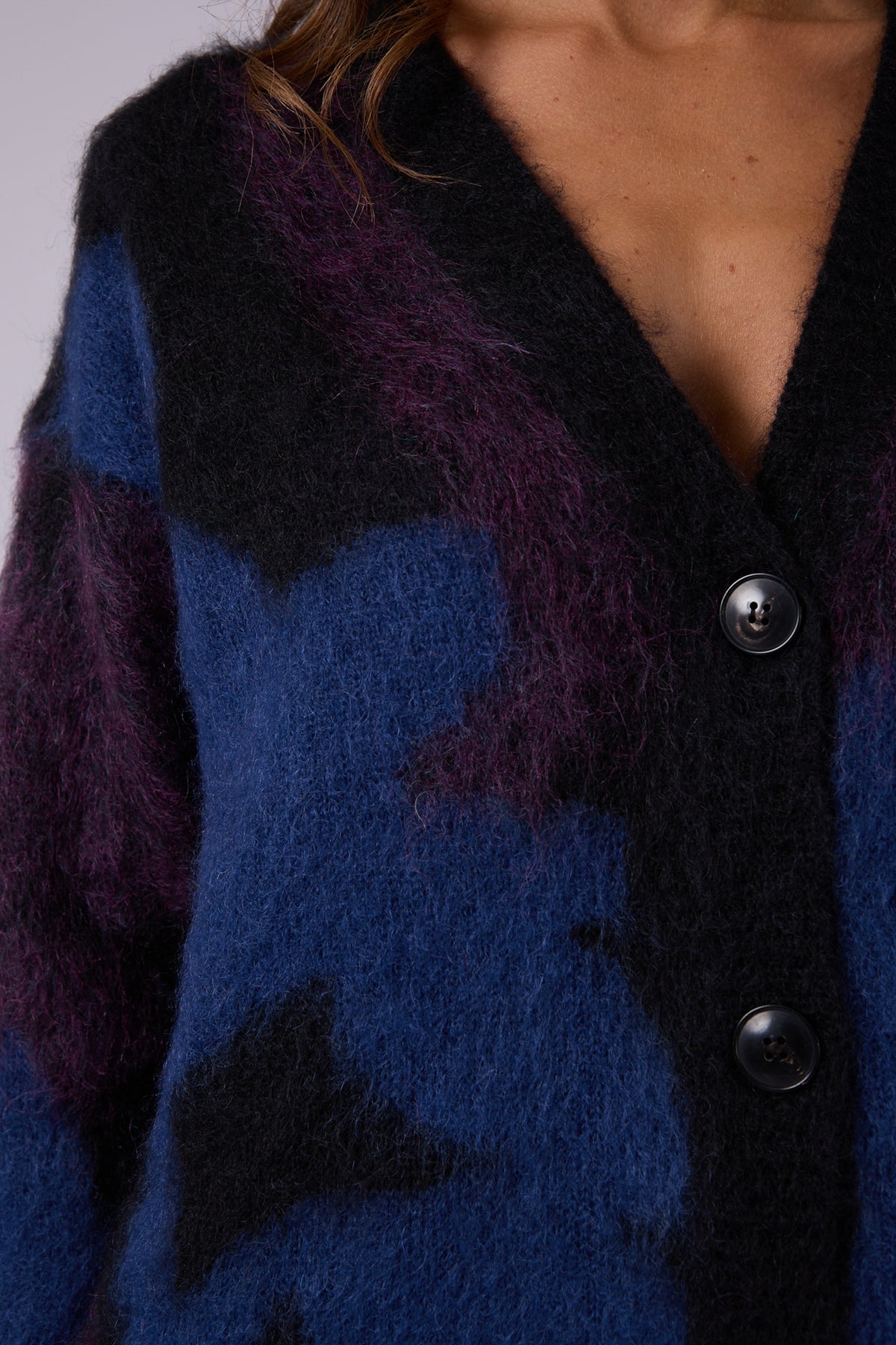 CRISTINAIKEBANA BUTTON UP CARDIGAN