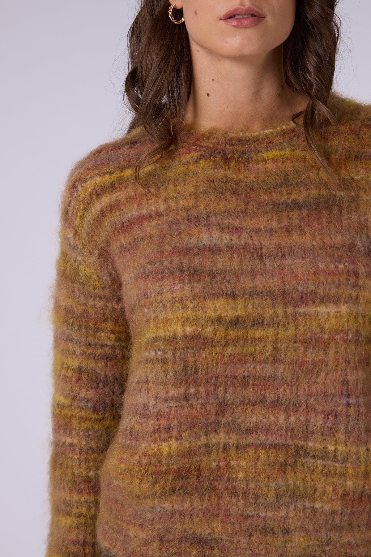 VALENTINAMULTI COLOR CREW NECK JUMPER