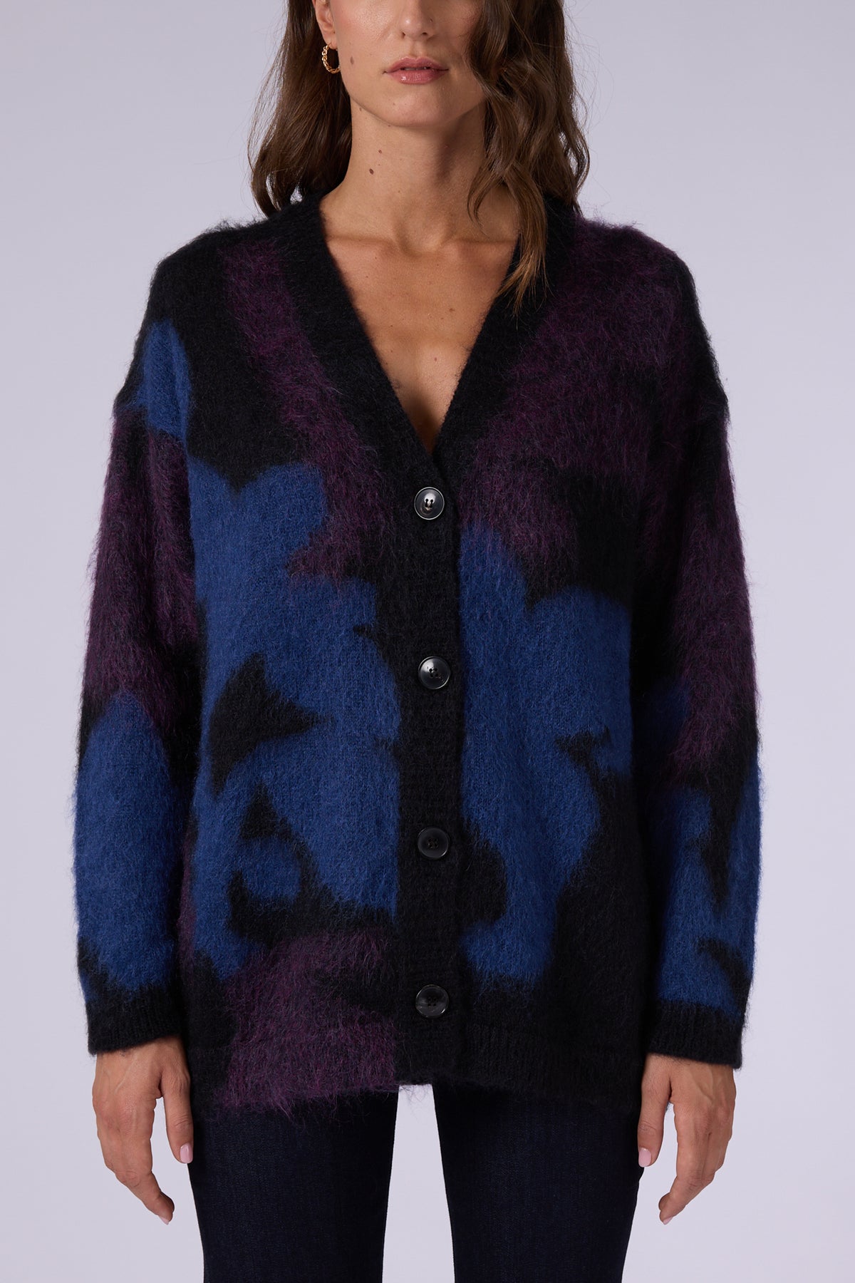 CRISTINAIKEBANA BUTTON UP CARDIGAN