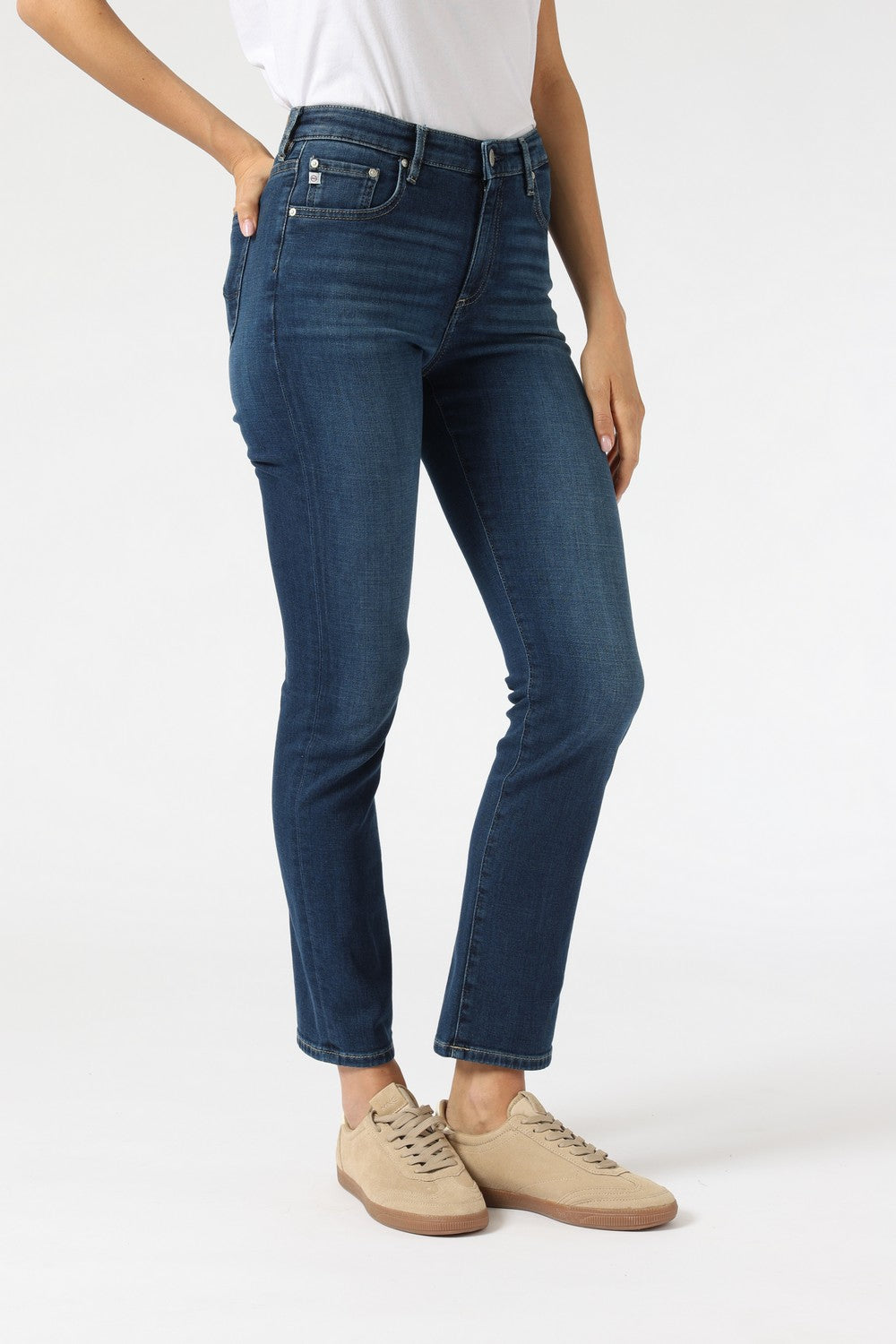 MARI  MIDRISE SLIM STRAIGHT