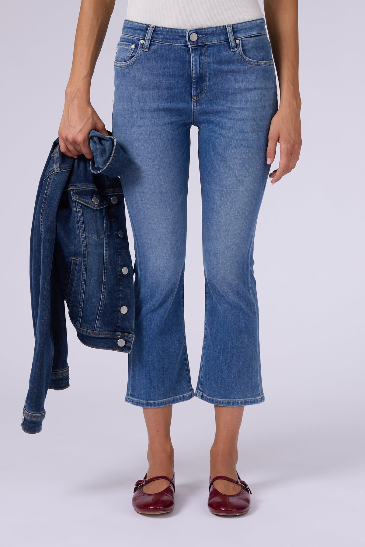 JODI CROP  HIGHRISE FLARE CROP
