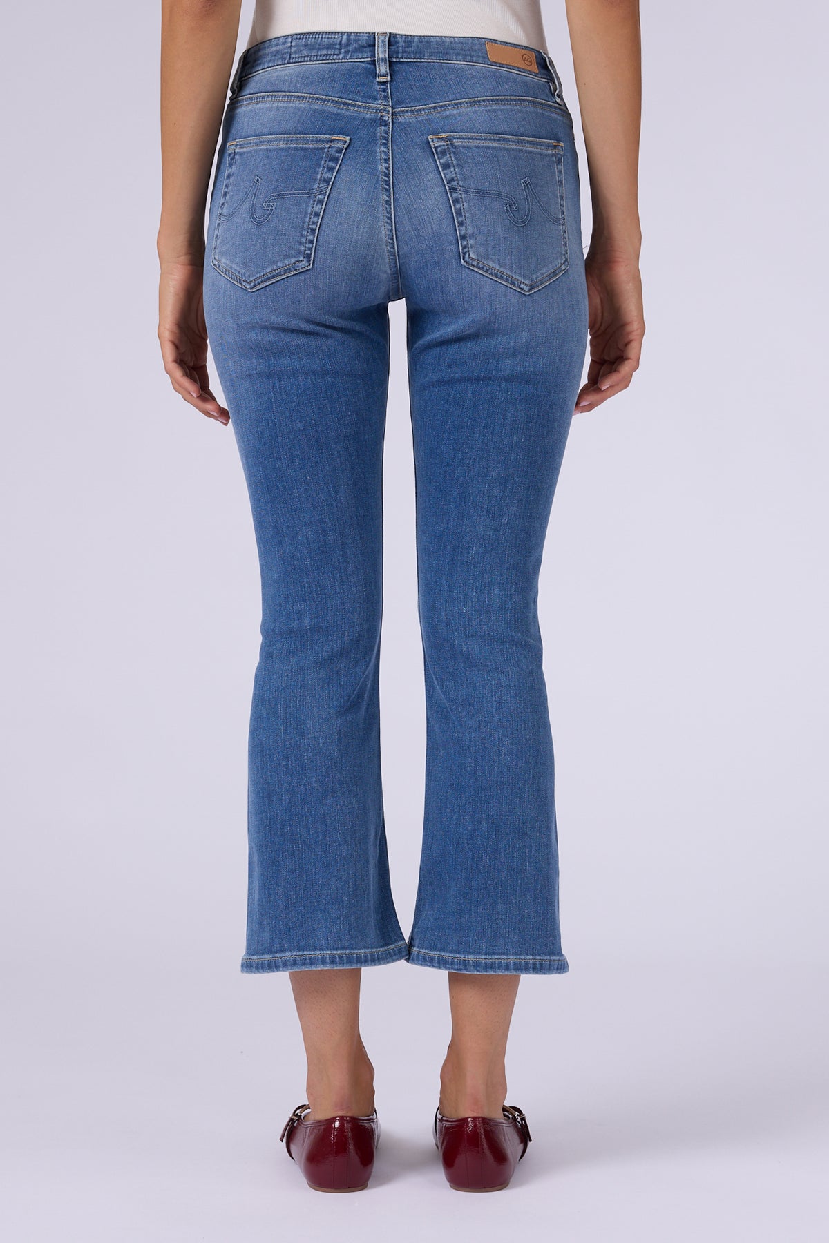 JODI CROP  HIGHRISE FLARE CROP