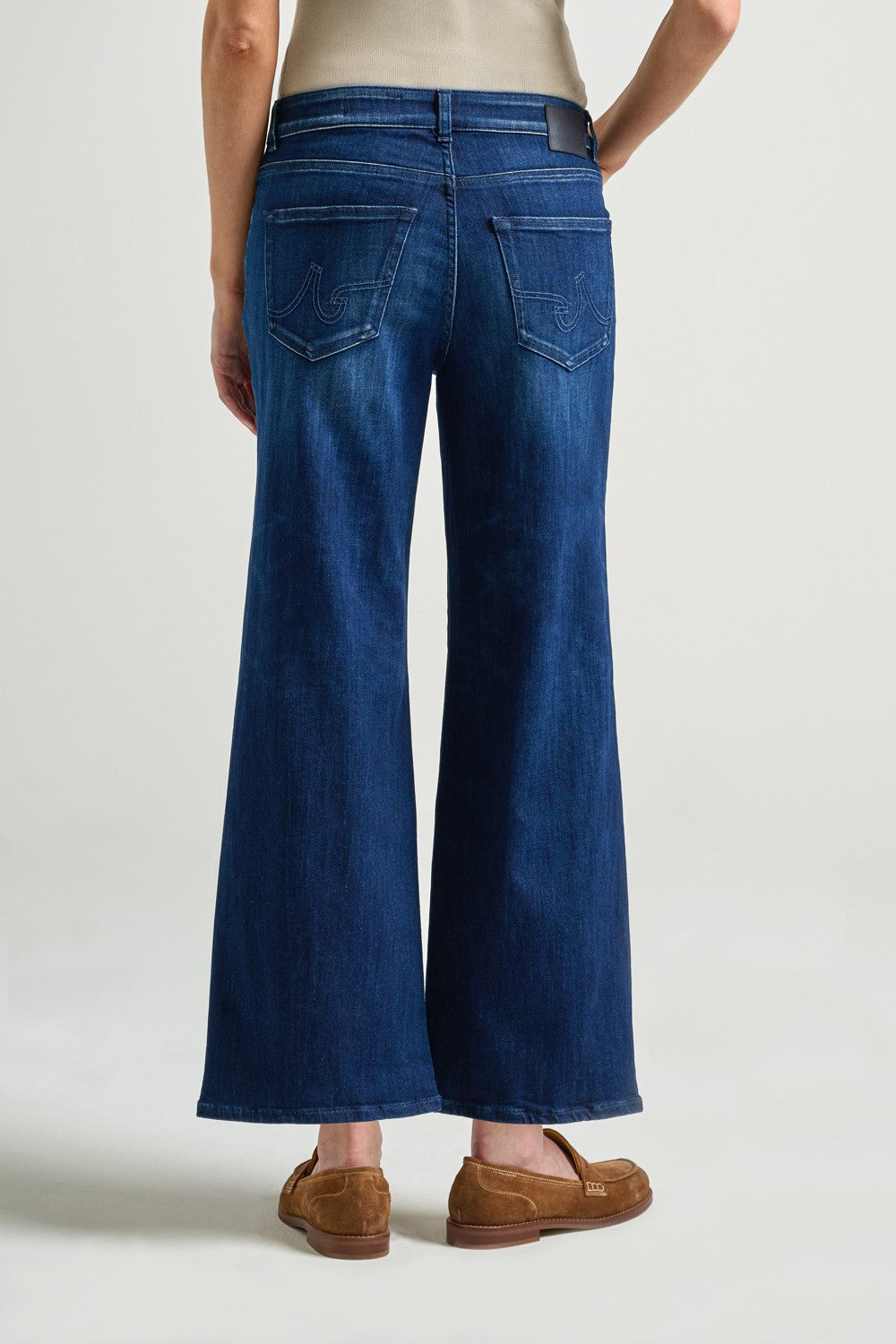 SAIGE  WIDE LEG CROP CLEAN HEM