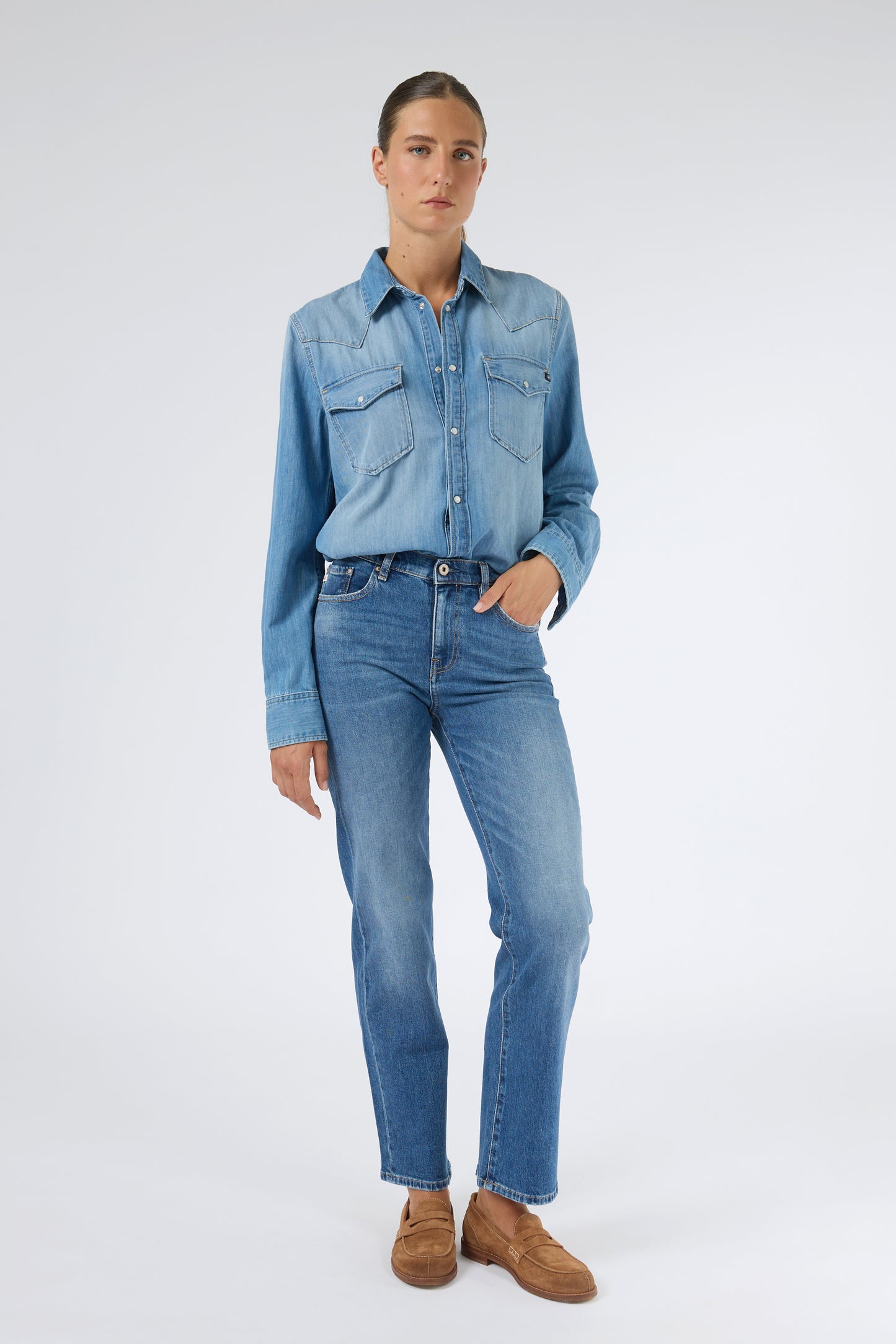 BRINLEY  MIDRISE STRAIGHT