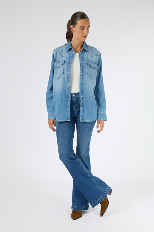 NIOKI  SHRUNKEN WESTERN SHIRT
