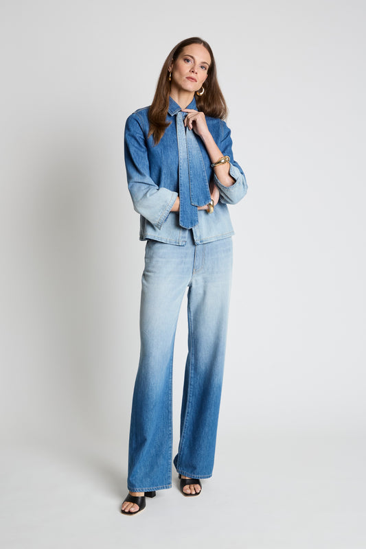 WYNNE  TIE NECK SHIRT