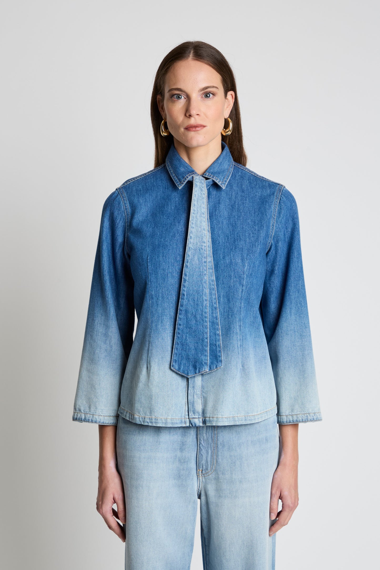 WYNNE  TIE NECK SHIRT