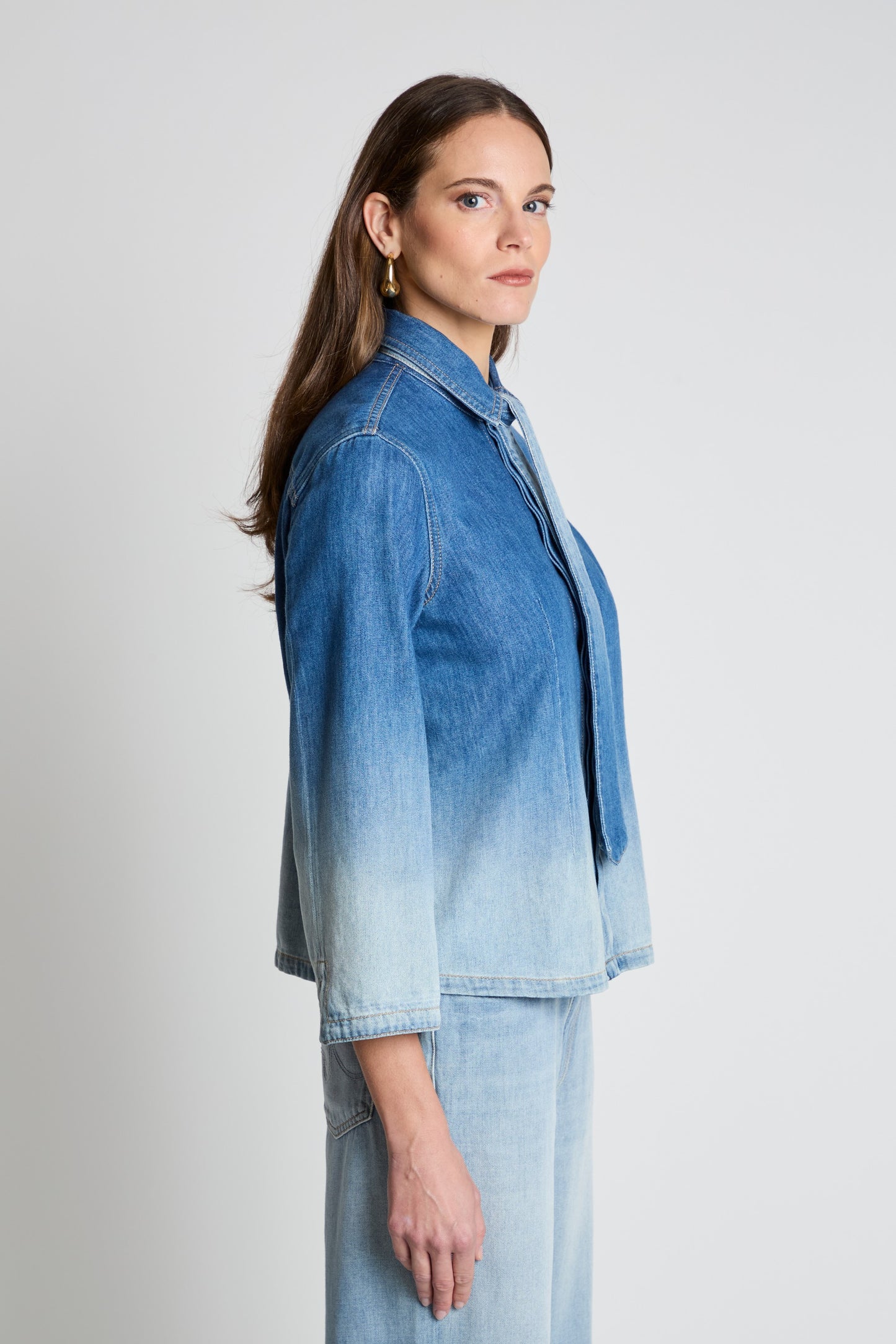 WYNNE  TIE NECK SHIRT