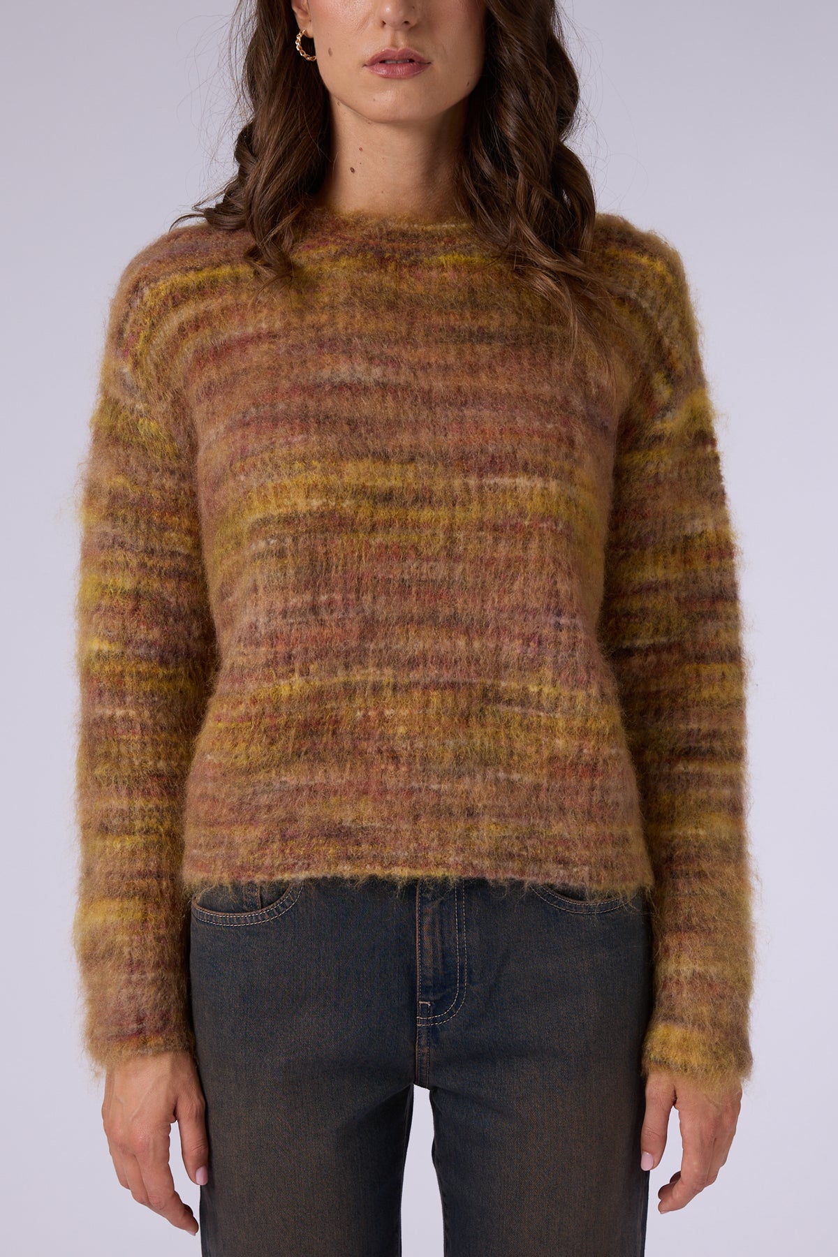 VALENTINAMULTI COLOR CREW NECK JUMPER