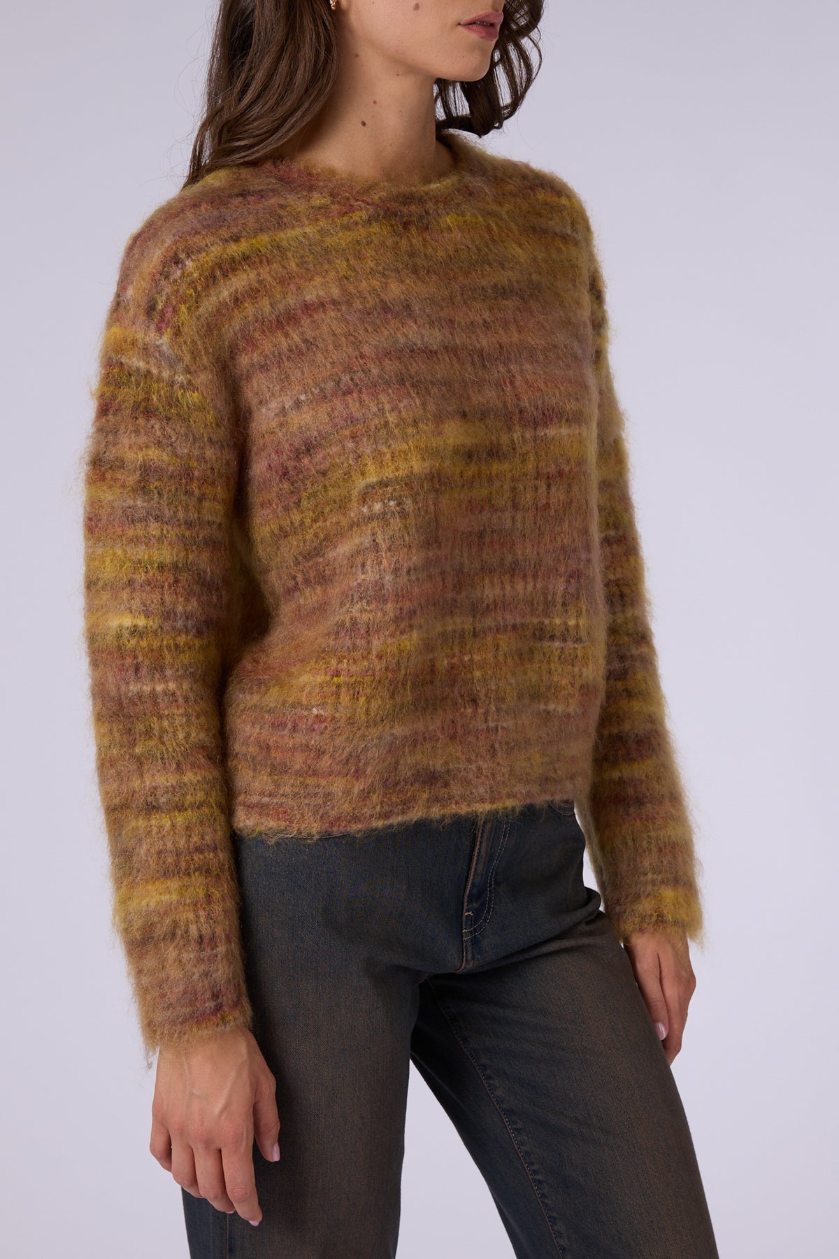 VALENTINAMULTI COLOR CREW NECK JUMPER