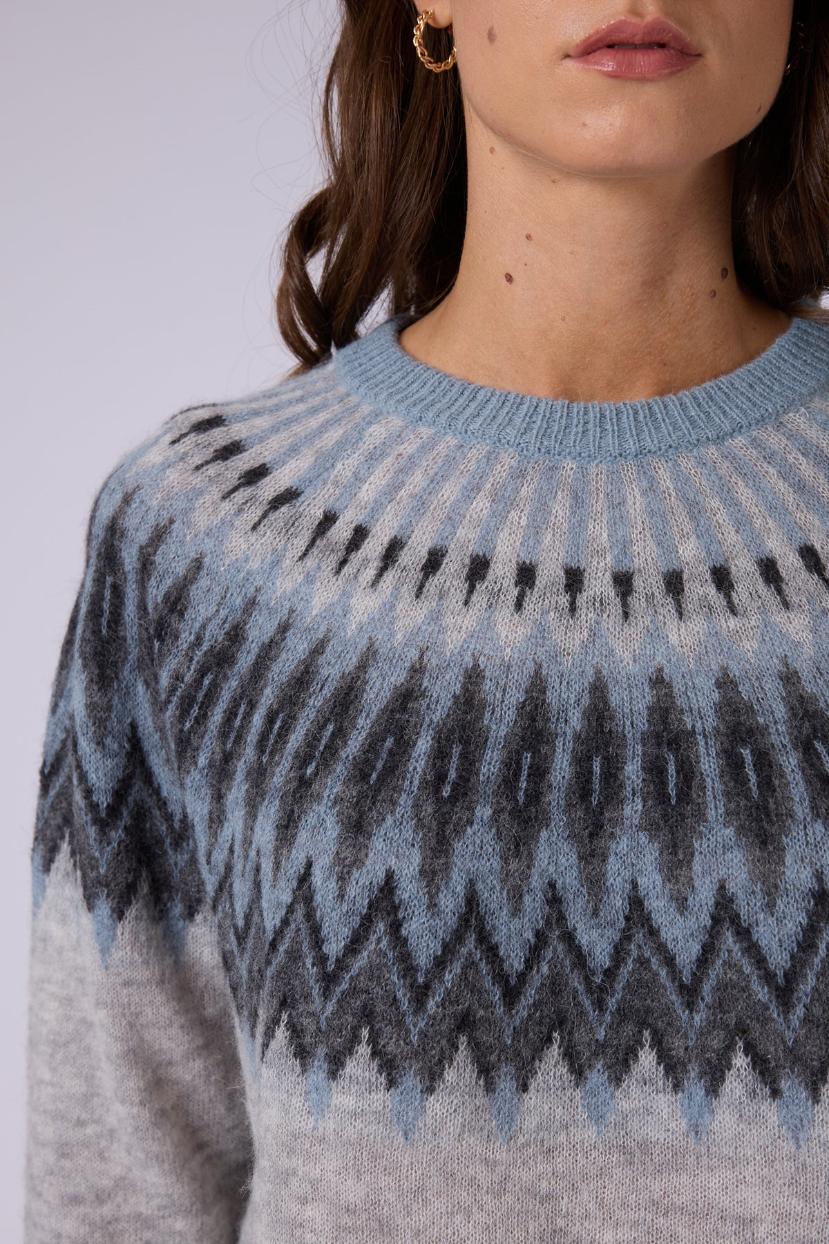 BIANCAFAIRISLE CREW NECK JUMPER
